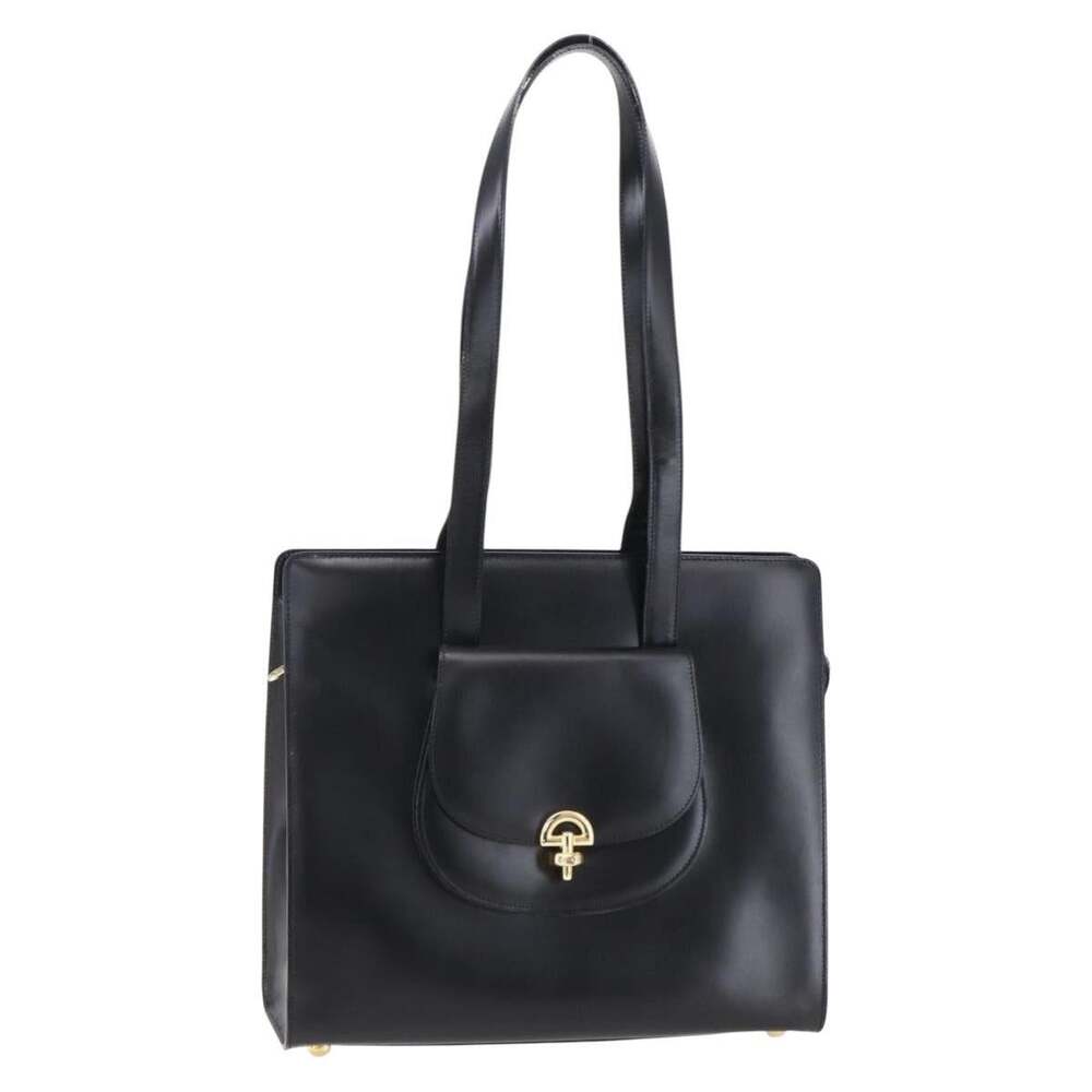 Celine Leather Tote Bag Black